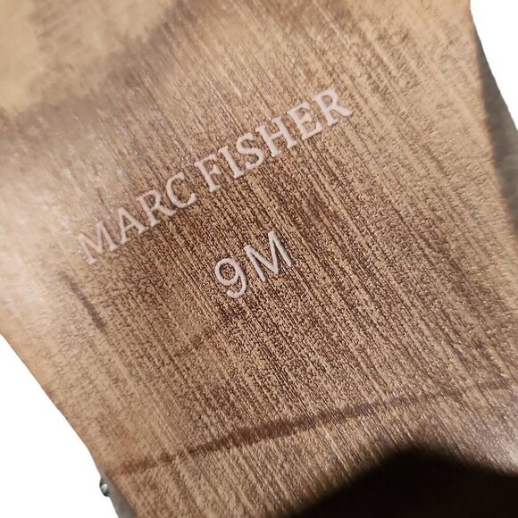 Marc Fisher Wanida Women's Taupe Suede Studded Ankle Booties Size 9M - Picture 9 of 10